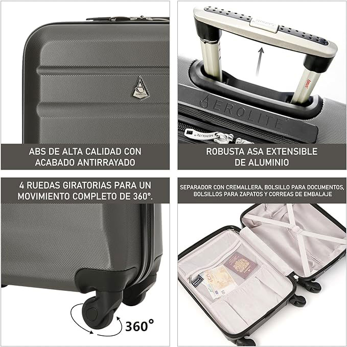 aerolite maleta de cabina detalles