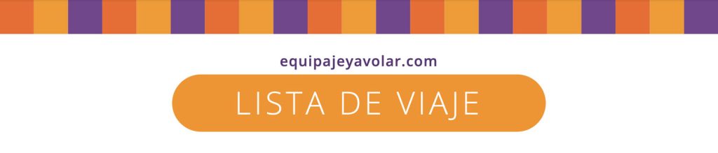 Checklist maleta viaje